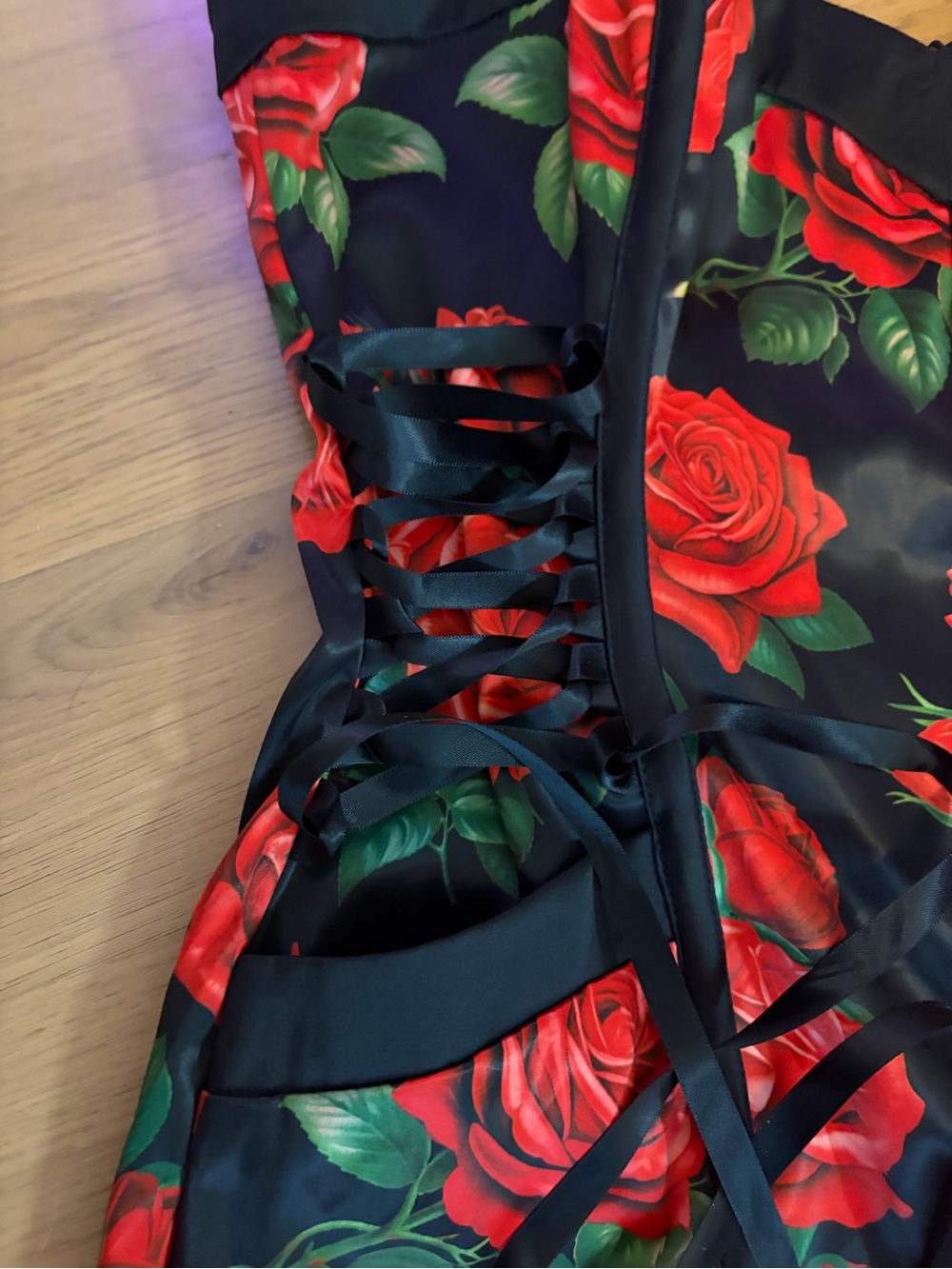 SUGAR THRIILLZ✨DOLLS KILL ROSE ROMPER - Picture 4 of 10